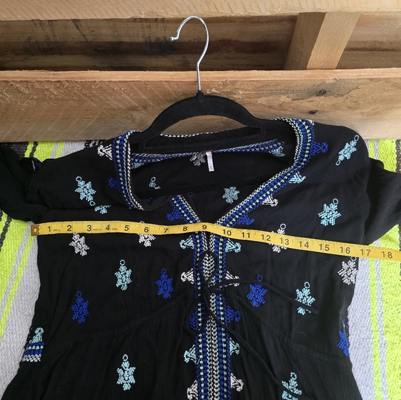 Free People Black Floral Dress Size:S - Picture 8 of 10